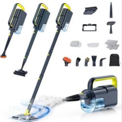 10-in-1 Steam Mop with Detachable Handheld Steamer