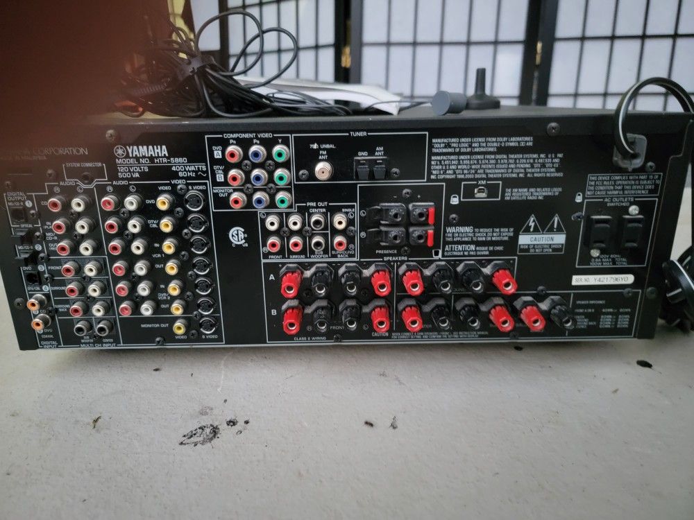 Yamaha RX-V2500 ~500 Watts Receiver No Remote Control