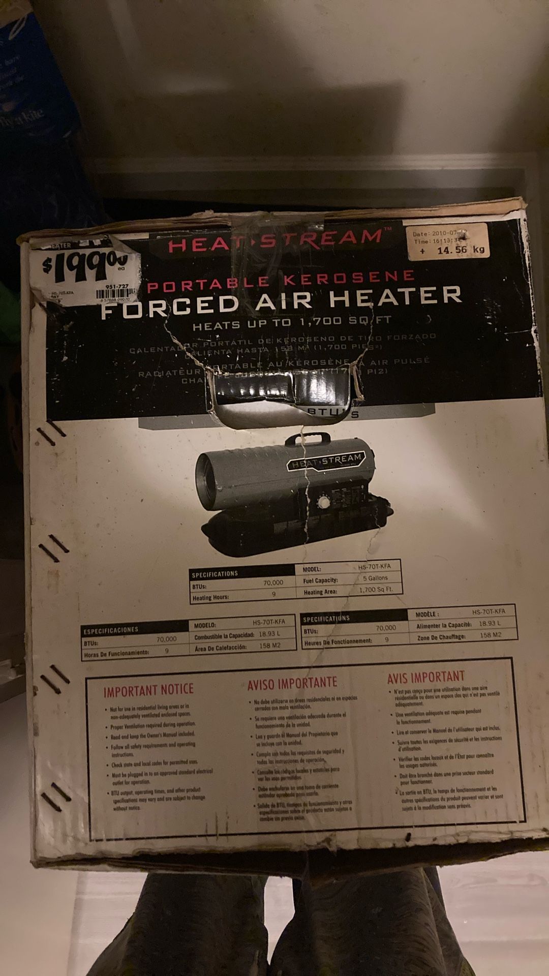 Kerosene Forced Air Heater
