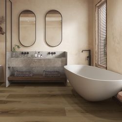 6mm Waterproof Vinyl Flooring - $1.79 Sqft-WALNUT