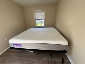 Purple Mattress and Bob’s Adjustable Bedframe - King