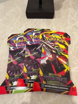Pitch black sleeves booster pack