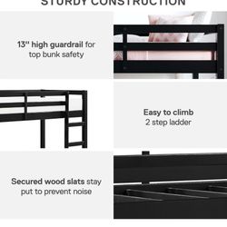 Kids Twin Loft Bed With Mattress