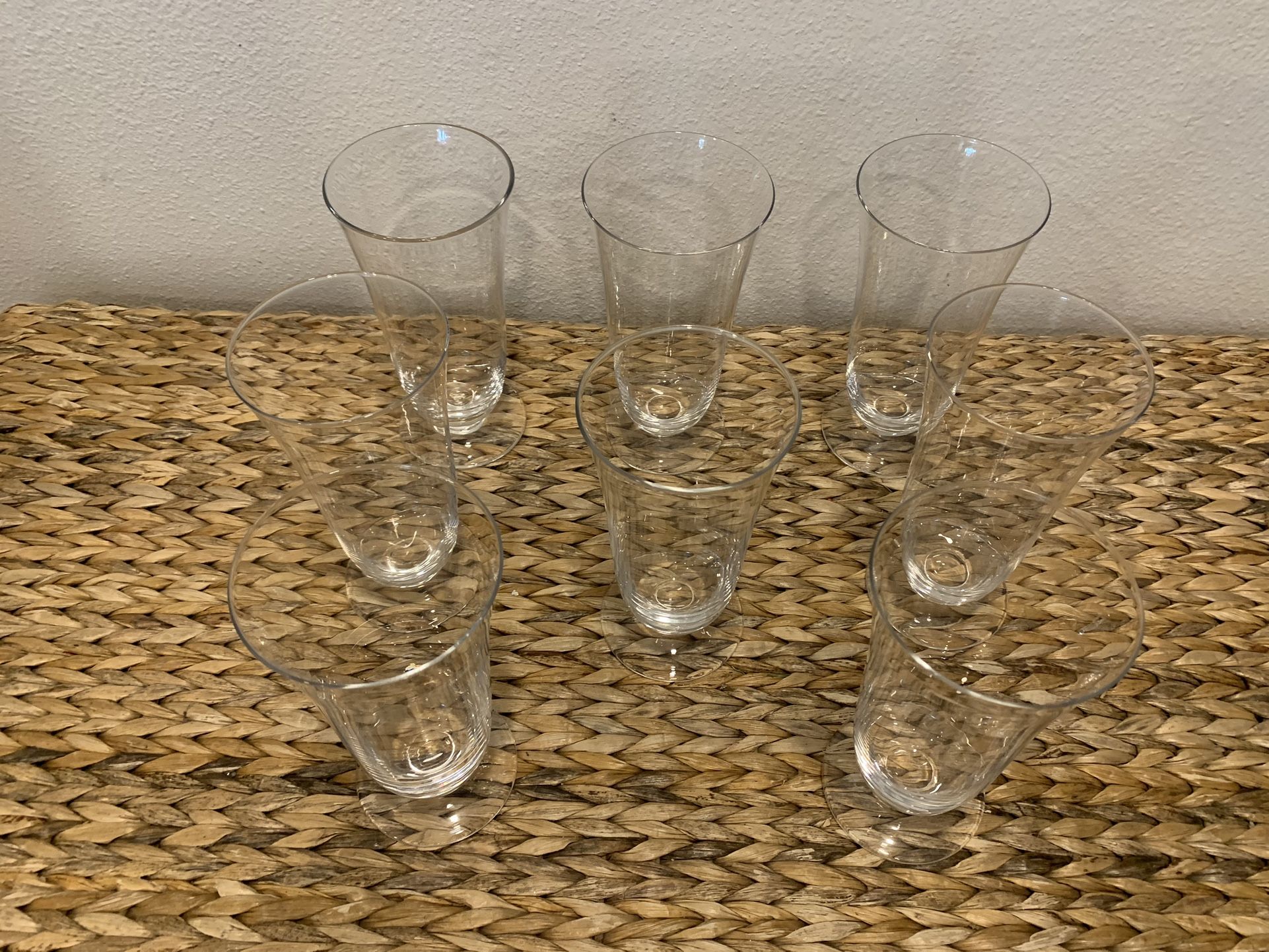 Drinking Glasses Set of 8 sundae cups