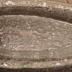 Oval Serving  Platter With Iron Stand