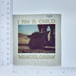 Iron On Heat Transfer  Good For T-shirts Sweaters Jackets T Shirt Design Size Is About 3x3 Baby Yoda #486