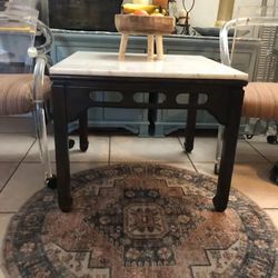 Davis Cabinet & Co Solid Wood Coffee Table And Removable Marble Top
