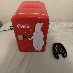 Coca Cola Polar Bear Mini Fridge 
