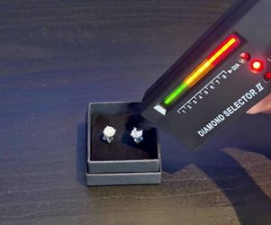 VVS1 iced out earring lab diamond