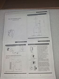 Dark Wall Embedded Shower System Installation Manual