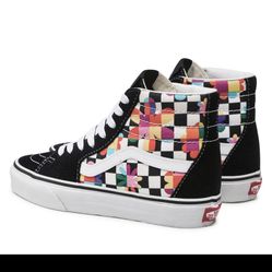 Vans Floral (Black/True White) 7.5 Women