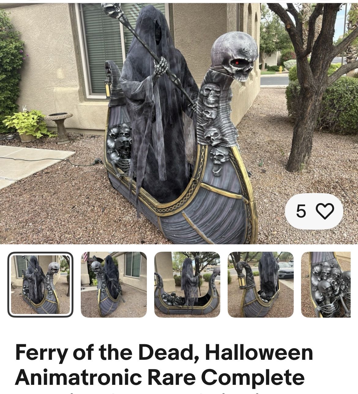 Ferry Of The Dead Halloween Boat