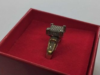 Women's Ring - Solitaire - Yellow Gold 10k (.417) 4.5 grams Size 8.5