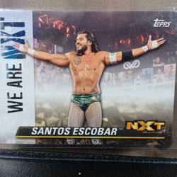 2021 Topps NXT Santos Escobar Wrestling Card 