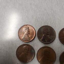 1964 Lincolin Penny's No Mint Mark 