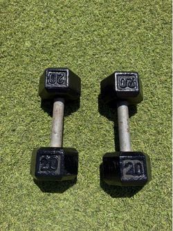 20 LB Hex Dumbbell Set – 40 LBS Total – Restored – SDSU/College Area