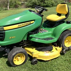 John Deere X320 Riding Mower Kawasaki 22hp Twin Cylinder Low Hours 