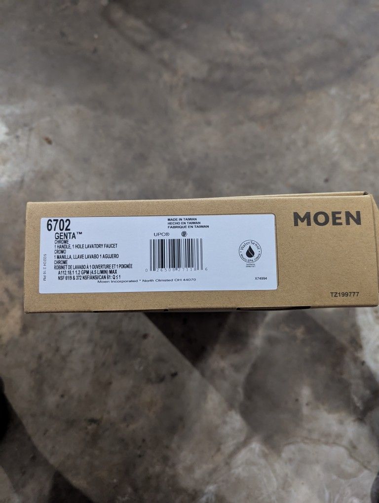 Moen One Handle LAV Faucet Vanity