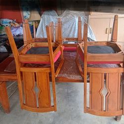Beautiful Italian Wood Table with chairs