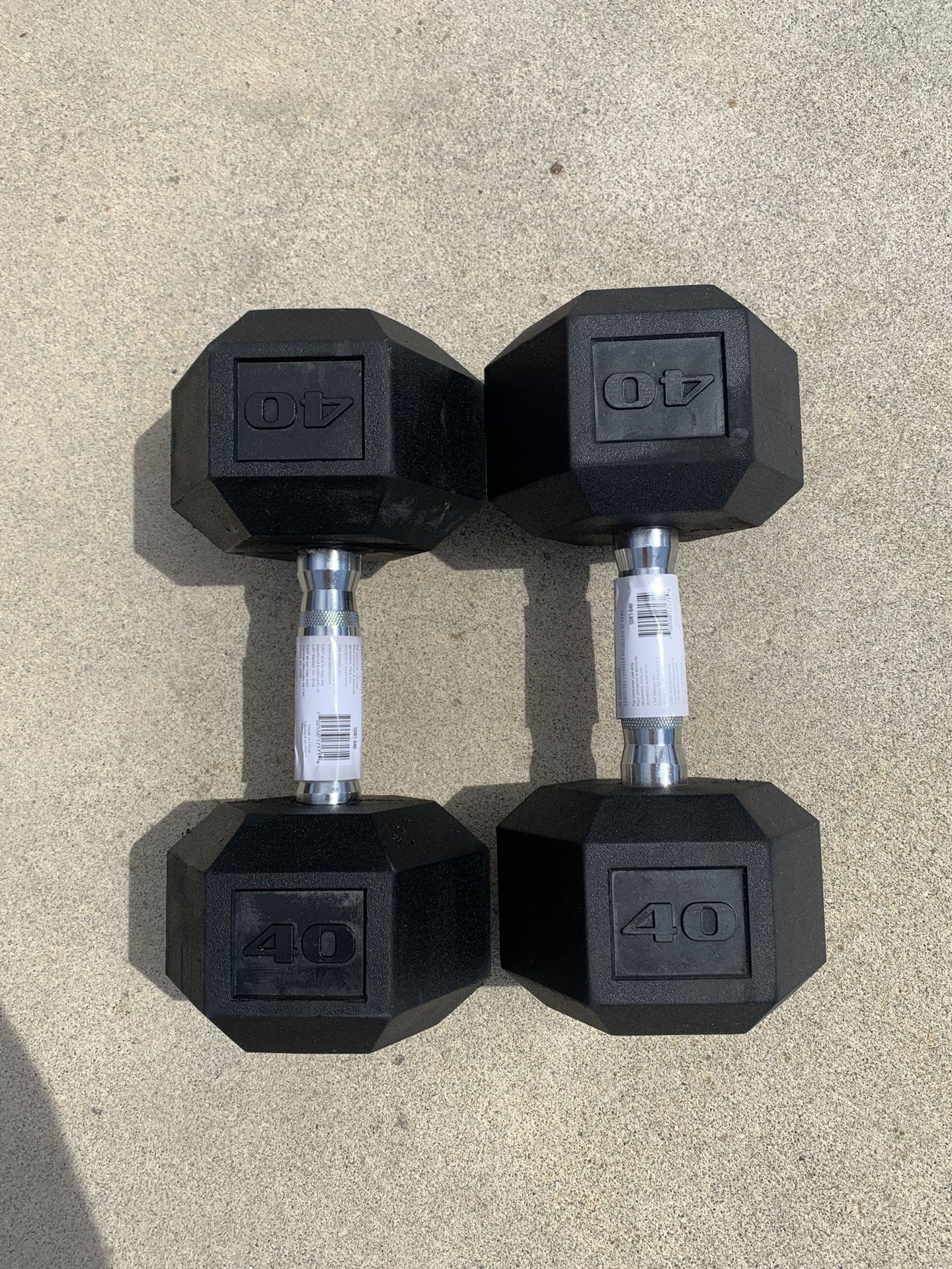 CAP 40lb dumbbell set NEW