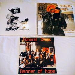 Funeral Dress Vintage Vinyl Record Collection Lot of 3