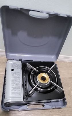 CHEF MASTER 90235 BUTANE COUNTERTOP  STOVE  12000 BTU WITH CARRY CASE
