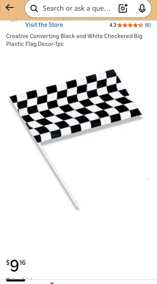 2 Large Checked Flags