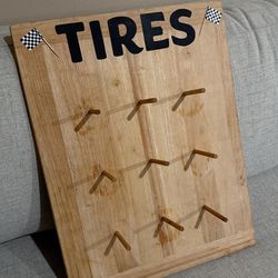 Spare Tires Construction Theme Birthday Donut Stand