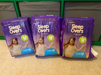Sleep Overs Unisex X-Large Absorbent Incontinence Underwear, Youth Pull-up Diapers, 85 - 140 lbs, 22 Count ($10 each)