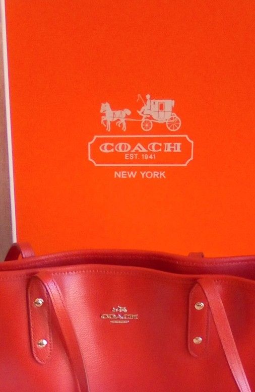 Coach F58846 SV/Hot Pink Leather City Zip Top Tote Bag Purse