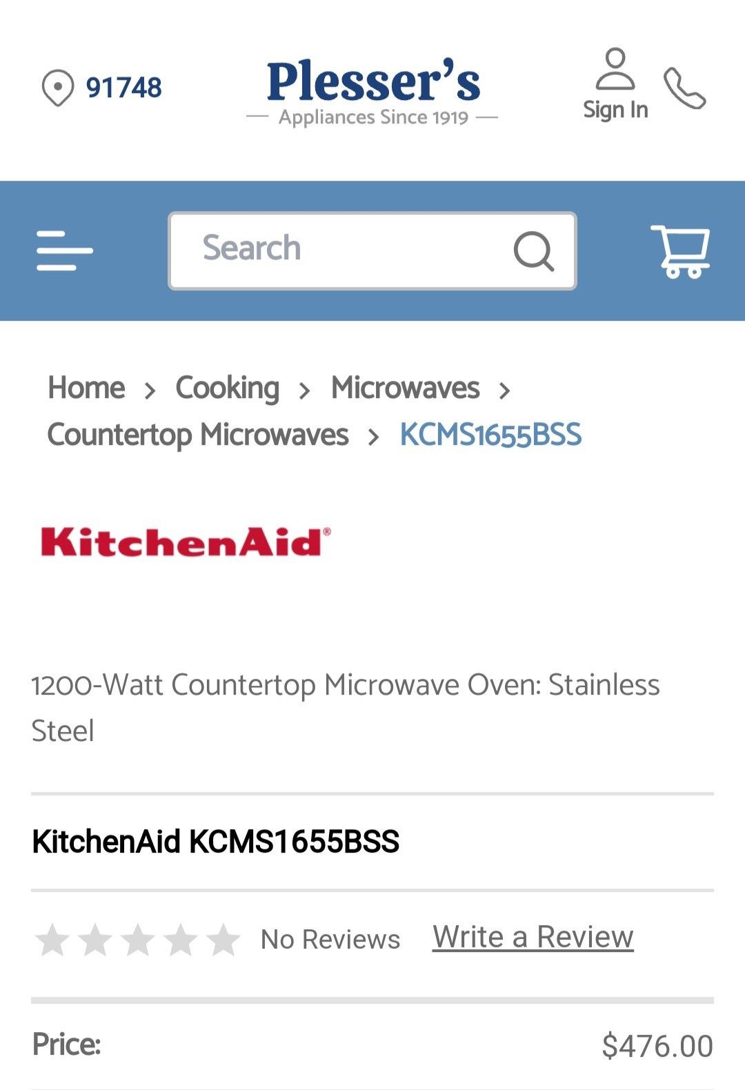Microwave 1200 W