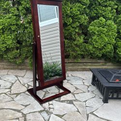 HIVES & HONEY Jewelry Cabinet, Full Length Standing Mirror.