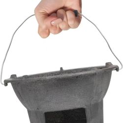 Cast Iron Charcoal Grill Japanese Tabletop BBQ Grill Mini Portable Hibachi Grill Indoor Grill Stove Camping Barbecue Tool BBQ Charcoal Stove 20cm