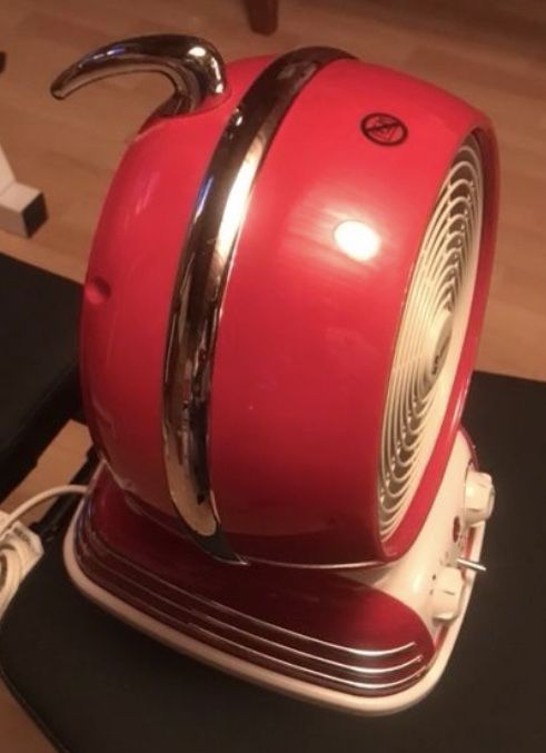 RETRO FAN HEATER WITH TWO HEAT SETTINGS ADJUSTABLE THERMOSTAT 90 DEGREE OSCILLATION