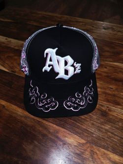 Shifu x Baez AB'z Black/Pink Embroidered Dragon Mesh Trucker Snapback