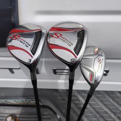 Golf Clubs! Adams Speedline 3 Wood 5 Wood 4 Hybrid!