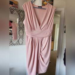 VENUS
Peach drape formal dress 
lining inside
New without tags