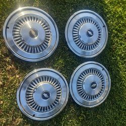 1977 Chevy Impala Hubcaps 15 In Part