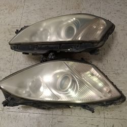 2007-2009 Mercedes S550 (S Class) Xenon Hid Complete Headlights With Light Bulbs And Accessories OEM. 