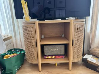 Portola Hills Caned Door Console with Shelves - Threshold™ designed with Studio McGee