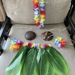 hula girl costume size M