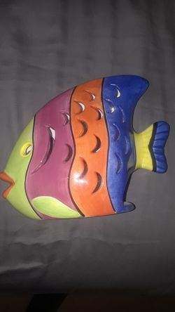 Tropical fish candle holder