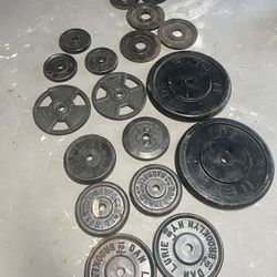 200 Pounds Metal Vintage Standard 1in Plates