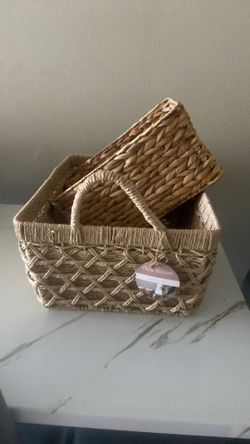 2 Woven Baskets