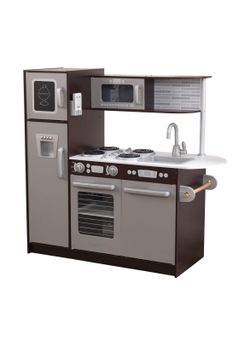 KidKraft Uptown Espresso Wooden Play Kitchen with Play Phone