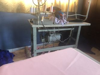 Industrial sewing machines.
