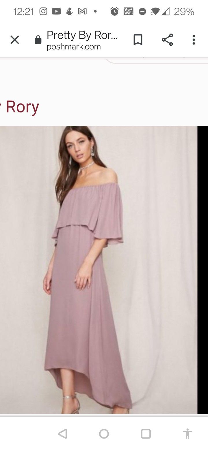 "Pretty By Rory" Bridesmaid Dress in Mauve