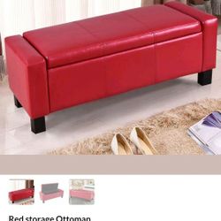 Red Ottoman 
