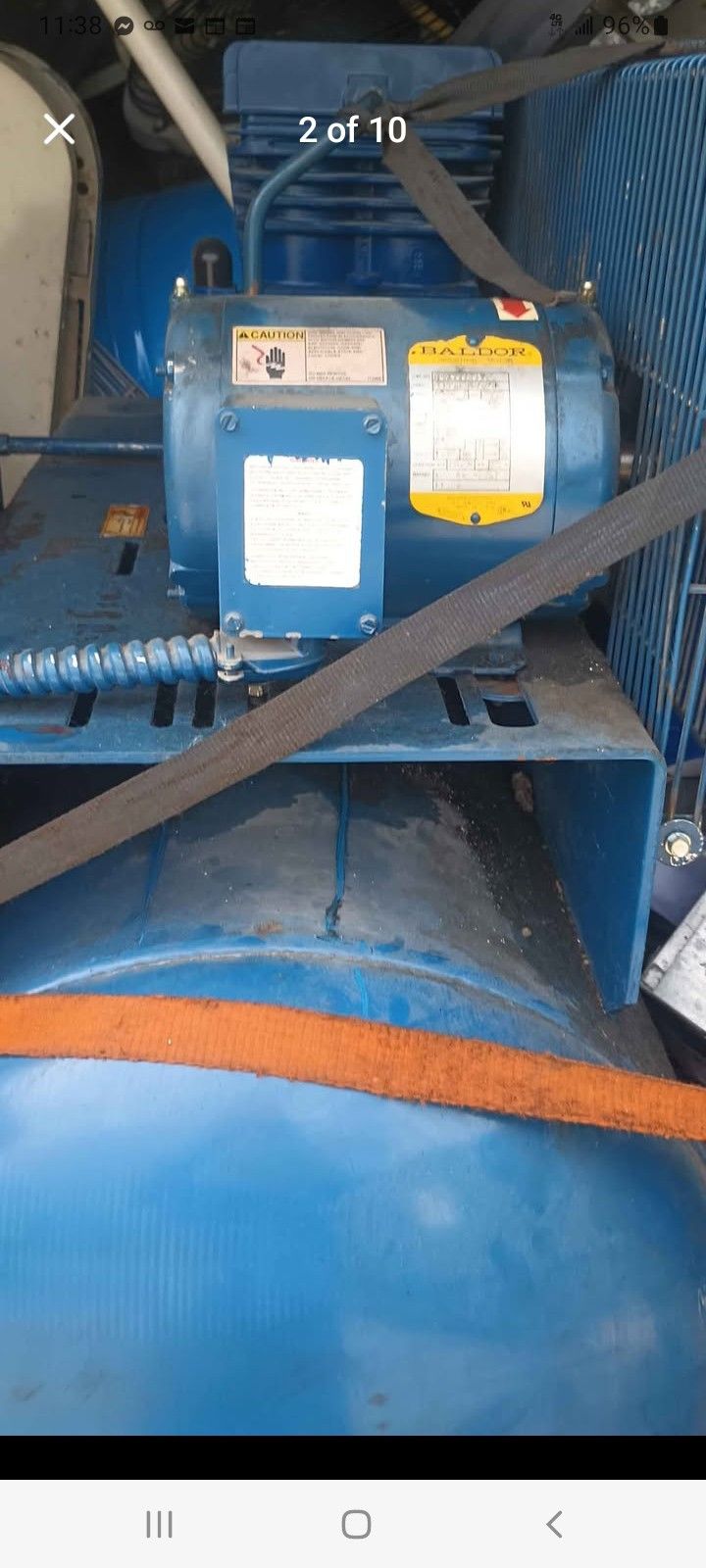 Quincy 60 Gallon Air Compressor 1725 HP 200V 3 Phase