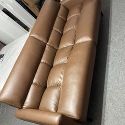 Leather Fold Down Couch